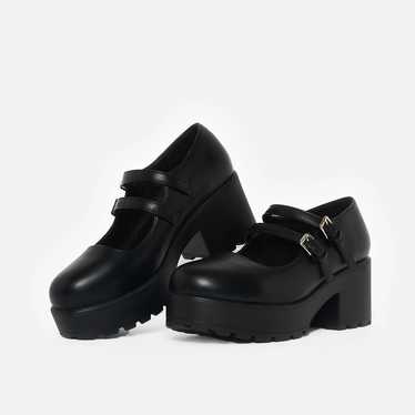 KOI Footwear Black Double Strap Platform Maryjane… - image 1