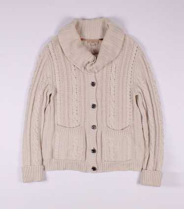 Burberry Burberry Wool Cashmere Cable Knit Cardiga