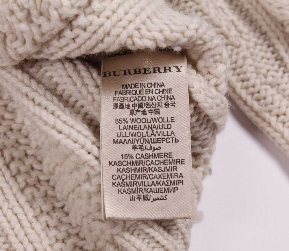 Burberry Burberry Wool Cashmere Cable Knit Cardig… - image 6