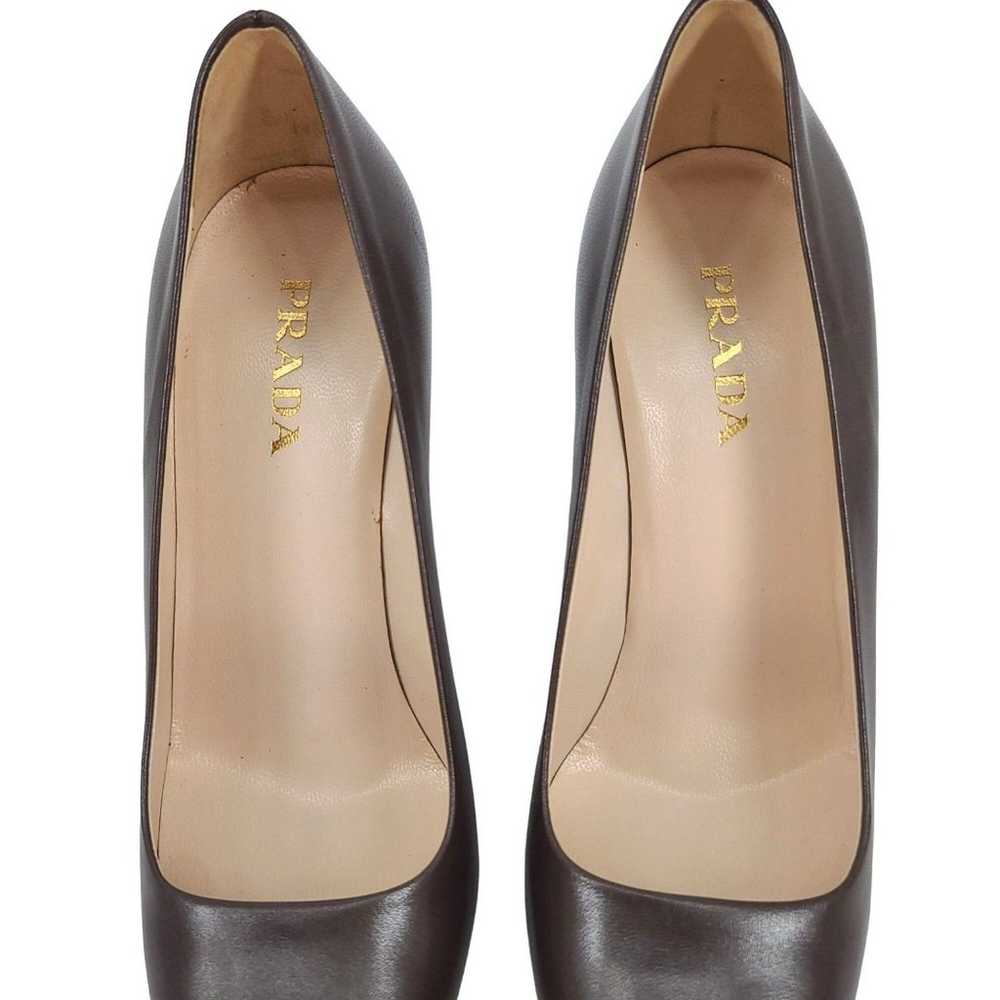 Prada Authentic Taupe Women's Stiletto Size 38.5 - image 12