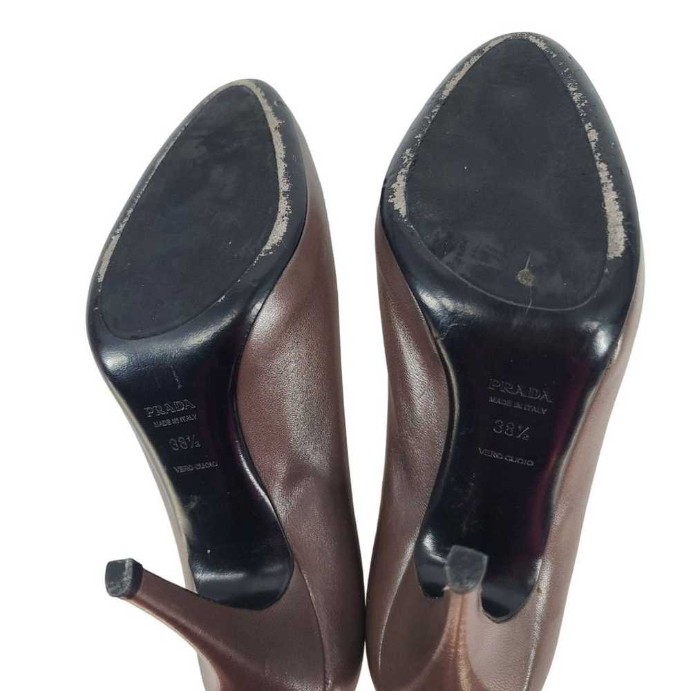 Prada Authentic Taupe Women's Stiletto Size 38.5 - image 8