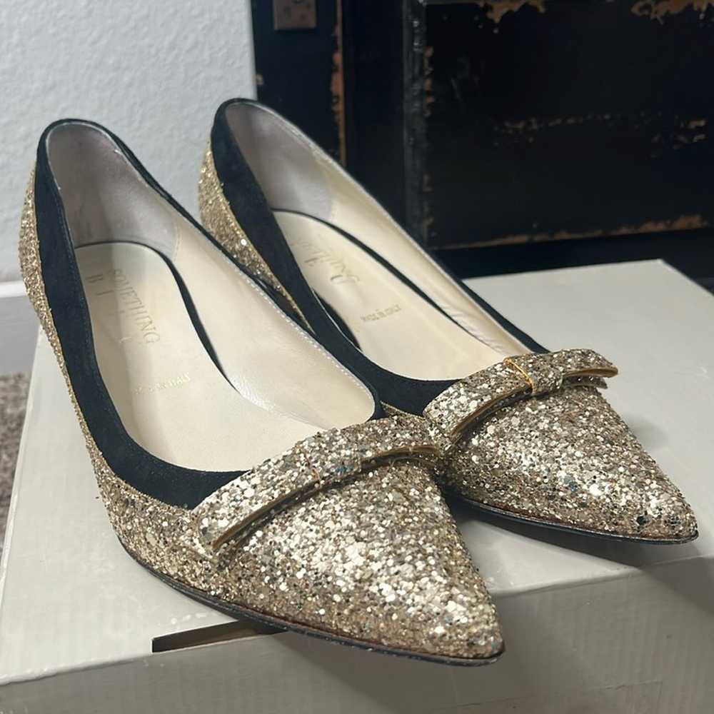 Something Bleu Anthropologie Wedding Heels size 6… - image 1