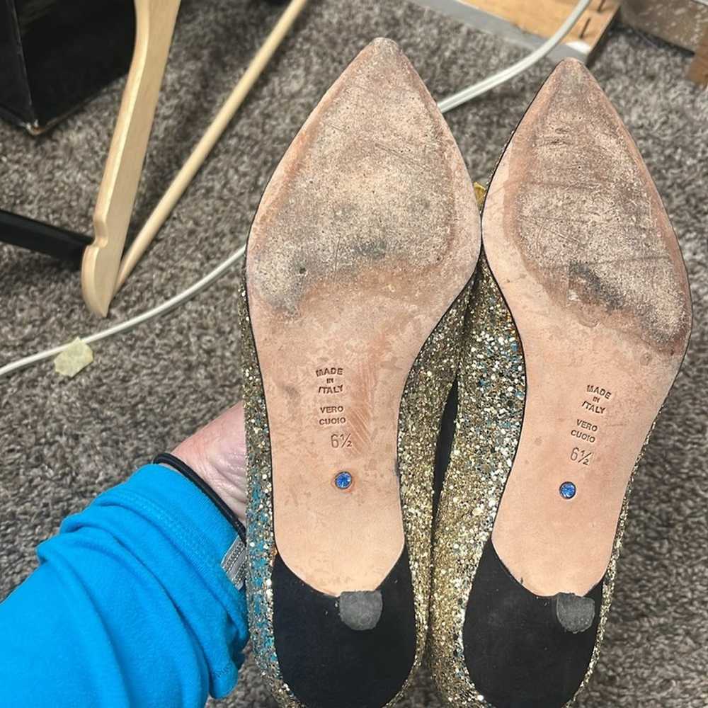 Something Bleu Anthropologie Wedding Heels size 6… - image 6