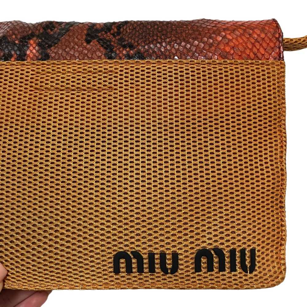 MIU MIU Fall Winter 1999 Python Mesh Hand Bag - image 5