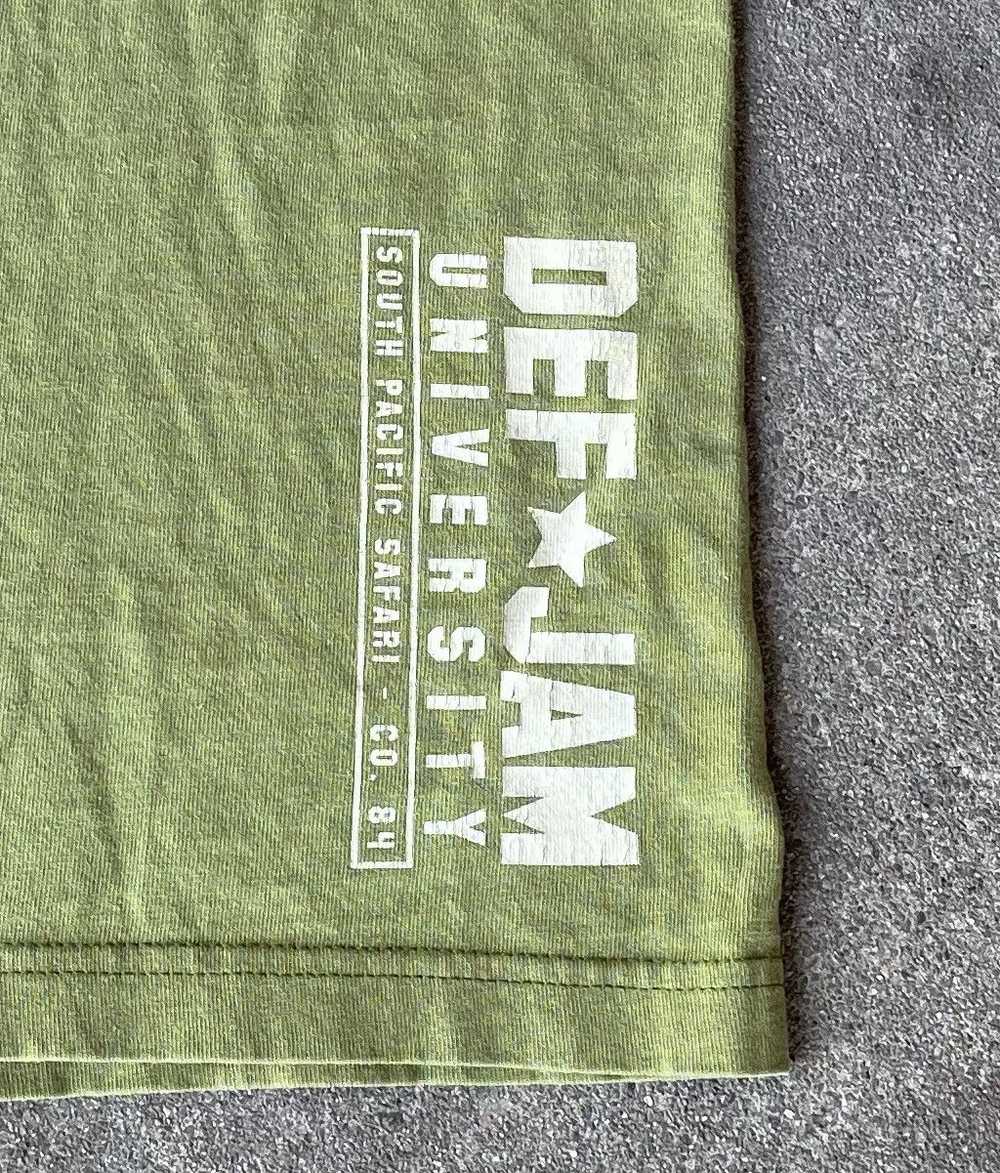 Vintage VTG Def Jam University T-Shirt Green Sout… - image 10