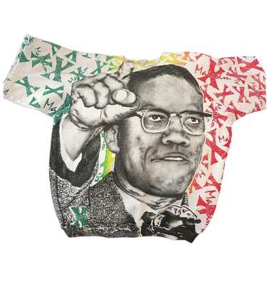 Malcolm X × Vintage Vintage Malcom X AOP T-shirt - image 1