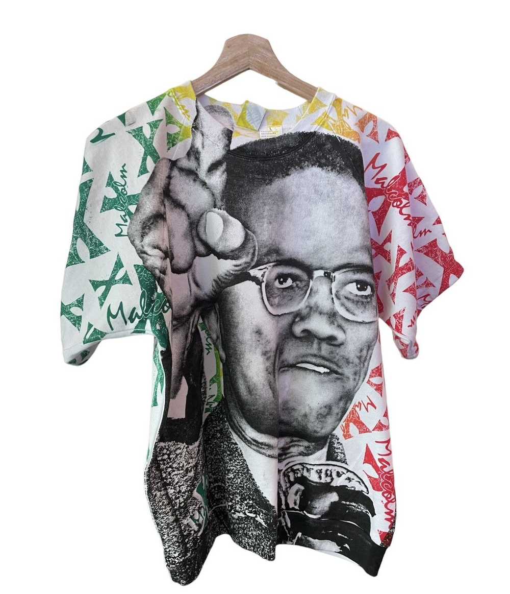 Malcolm X × Vintage Vintage Malcom X AOP T-shirt - image 3