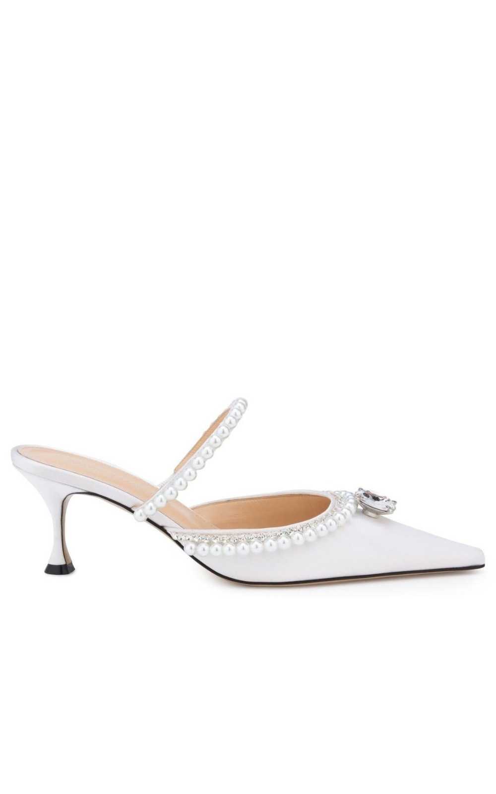 MACH & MACH White Diamond & Pearl 65 Heels - image 1