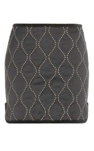 Alexander Wang Studded Embellished Black Satin Sk… - image 1