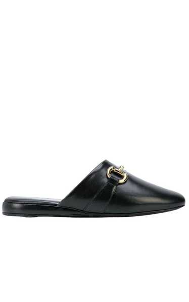 GUCCI Pericle Horsebit Leather Slippers