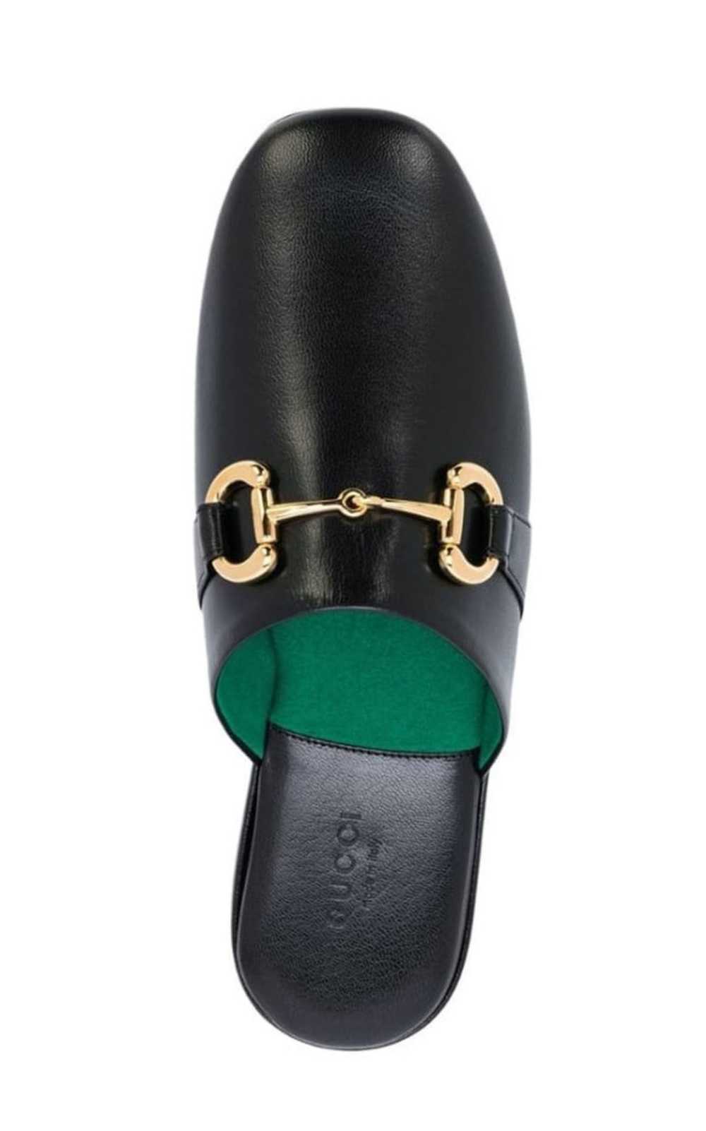 GUCCI Pericle Horsebit Leather Slippers - image 4
