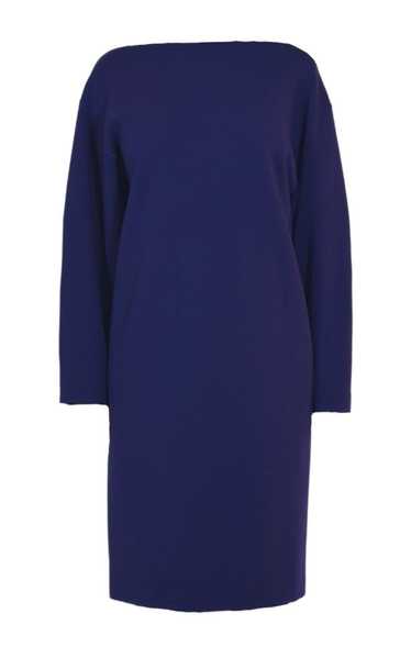 Alaïa Purple Wool Midi Dolman Long Sleeve Dress - image 1
