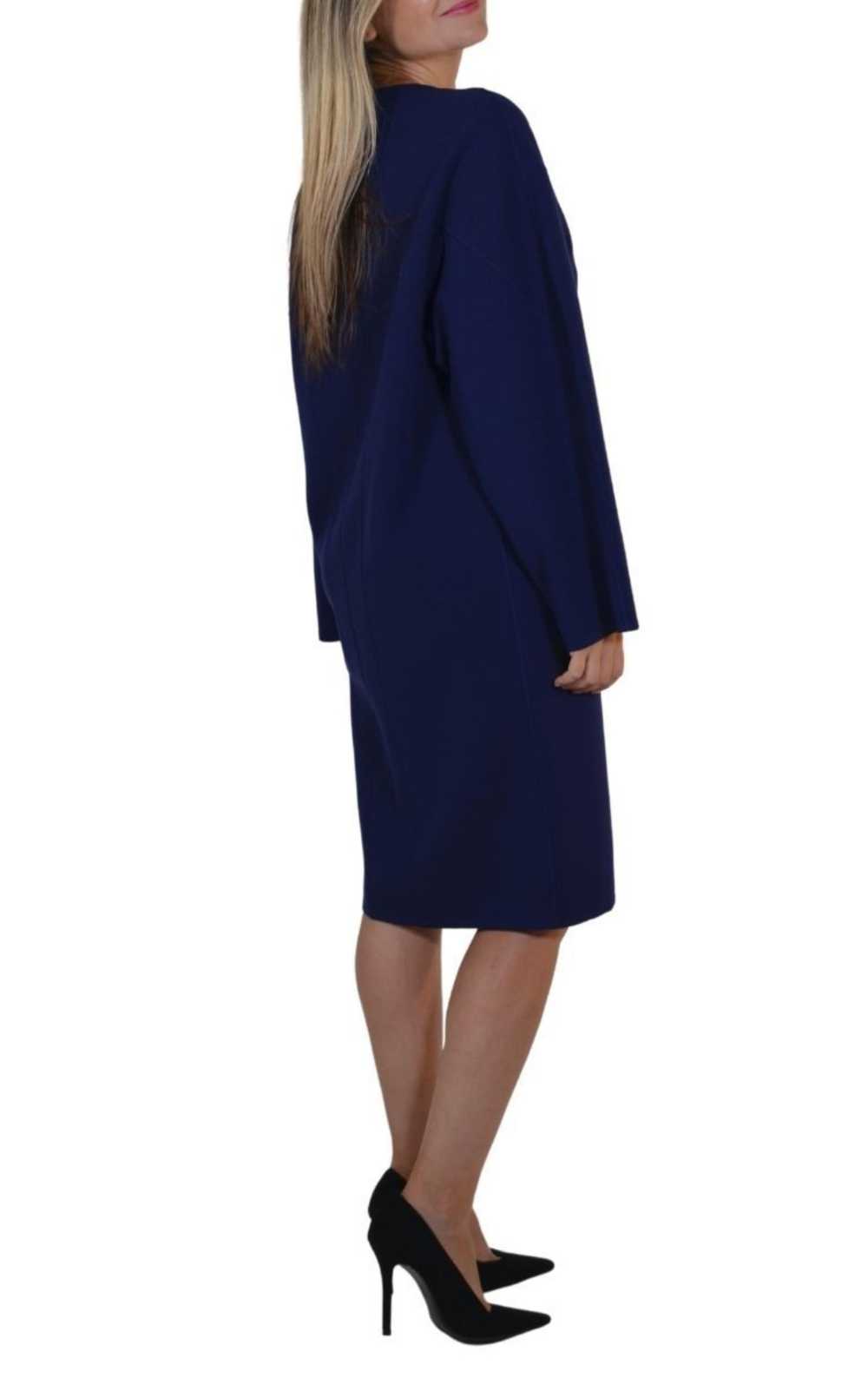 Alaïa Purple Wool Midi Dolman Long Sleeve Dress - image 4