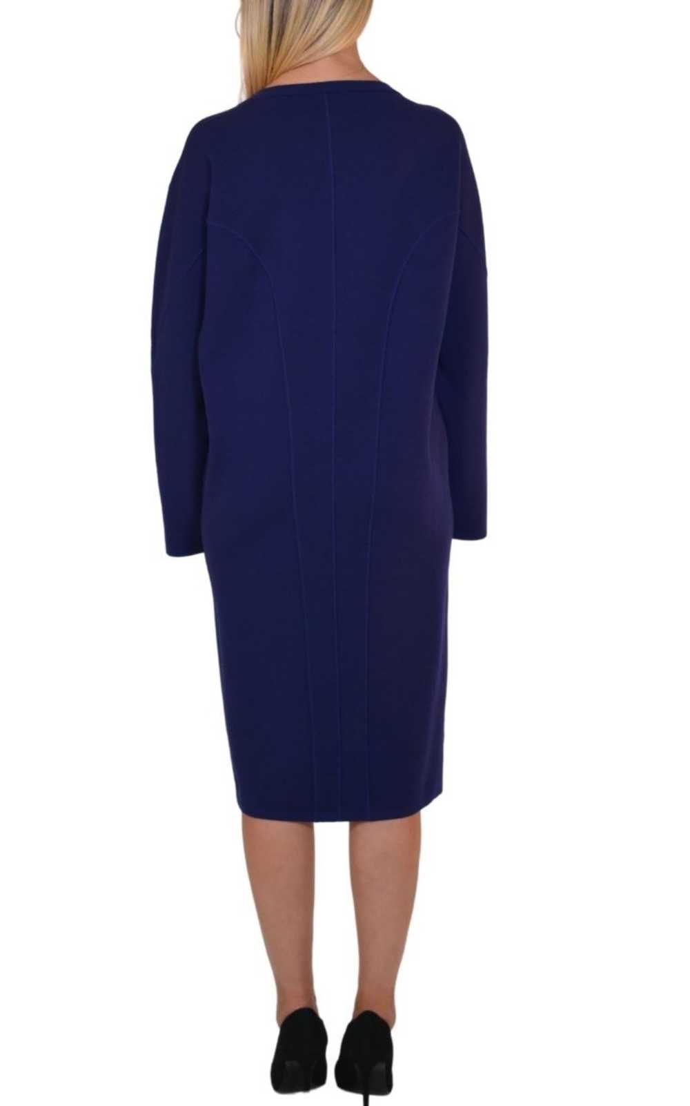 Alaïa Purple Wool Midi Dolman Long Sleeve Dress - image 5