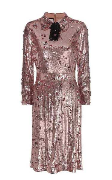 GUCCI Sequins with Crystal Embroidered Dress