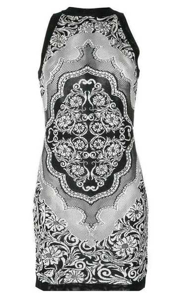 Balmain Jacquard Lace Print Mini Dress - image 1