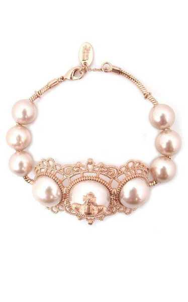 Vivienne Westwood Isolde Large Pearl Pink Gold Bra