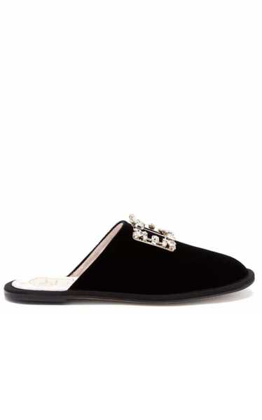 Roger Vivier Hotel Vivier Crystal-buckle Velvet Sl