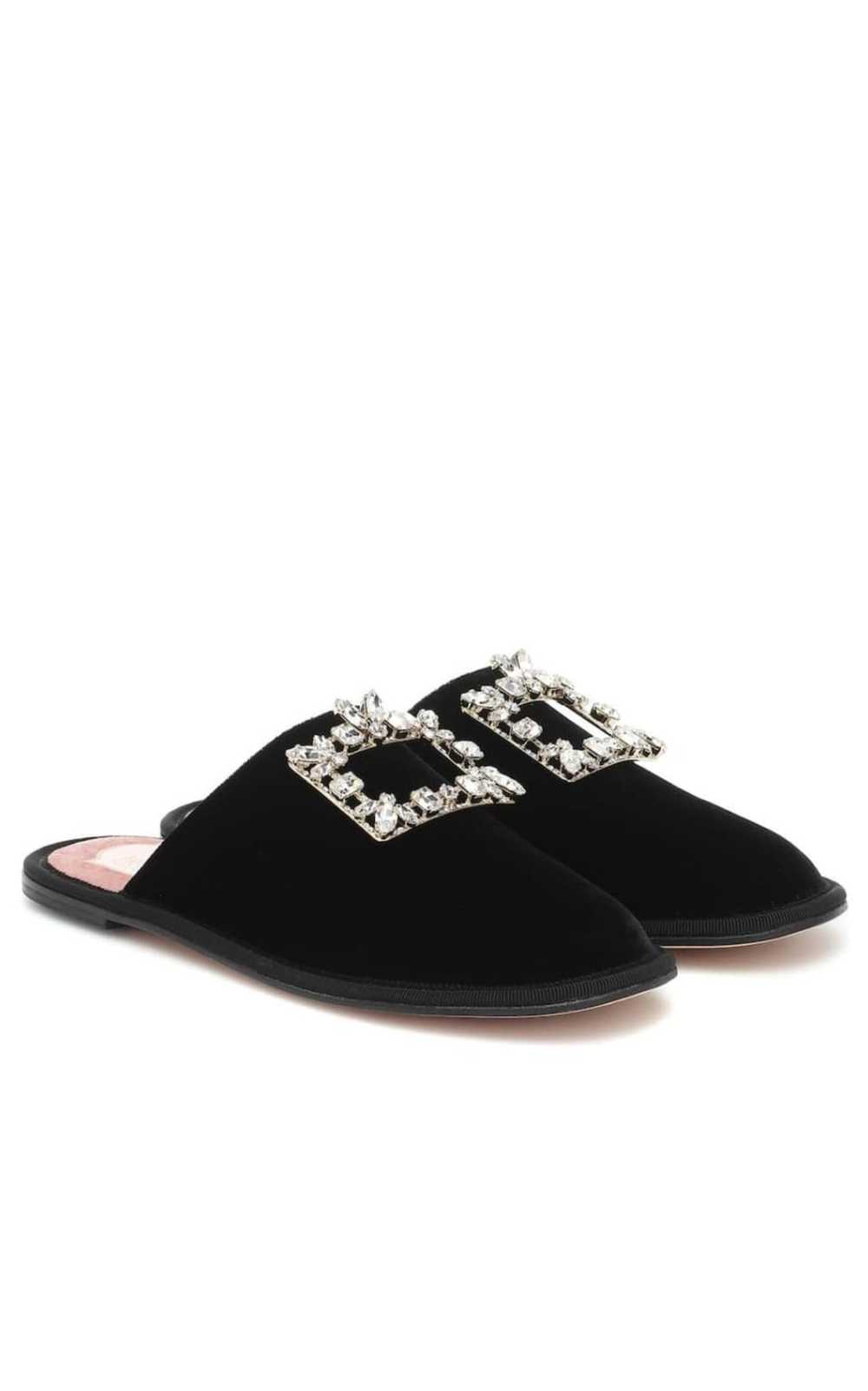 Roger Vivier Hotel Vivier Crystal-buckle Velvet S… - image 3