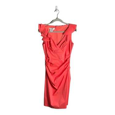Maggy London Pink Sleeveless Dress With Ruffle De… - image 1