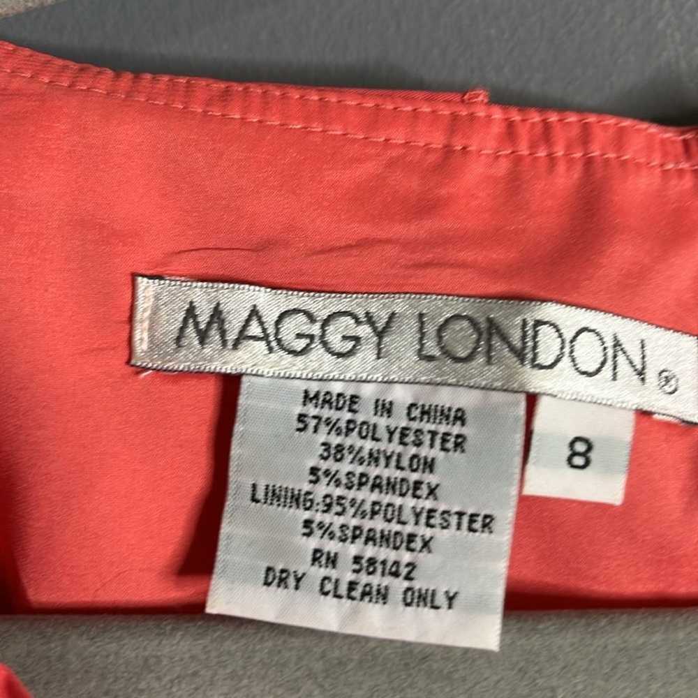 Maggy London Pink Sleeveless Dress With Ruffle De… - image 5