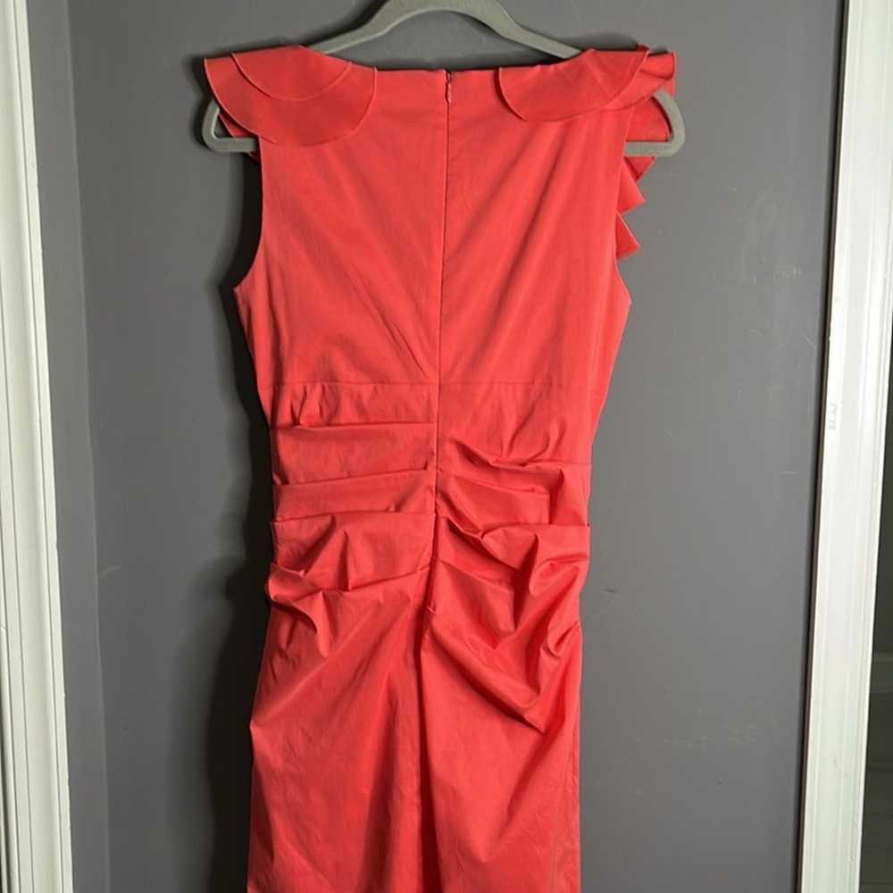 Maggy London Pink Sleeveless Dress With Ruffle De… - image 9