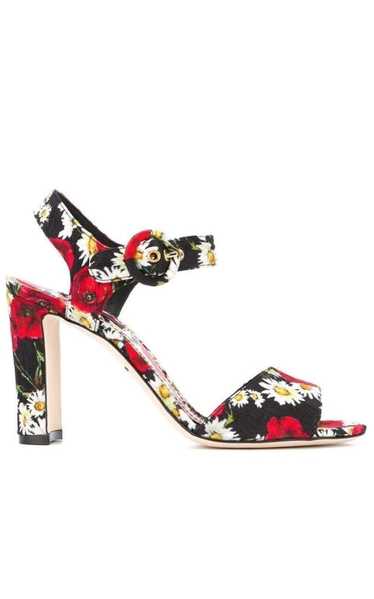 Dolce & Gabbana Daisy and Poppy Print Sandals