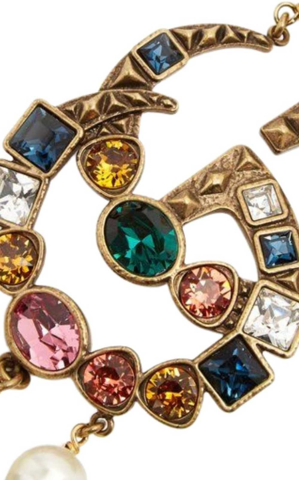 GUCCI Crystal Double G Bracelet - image 5