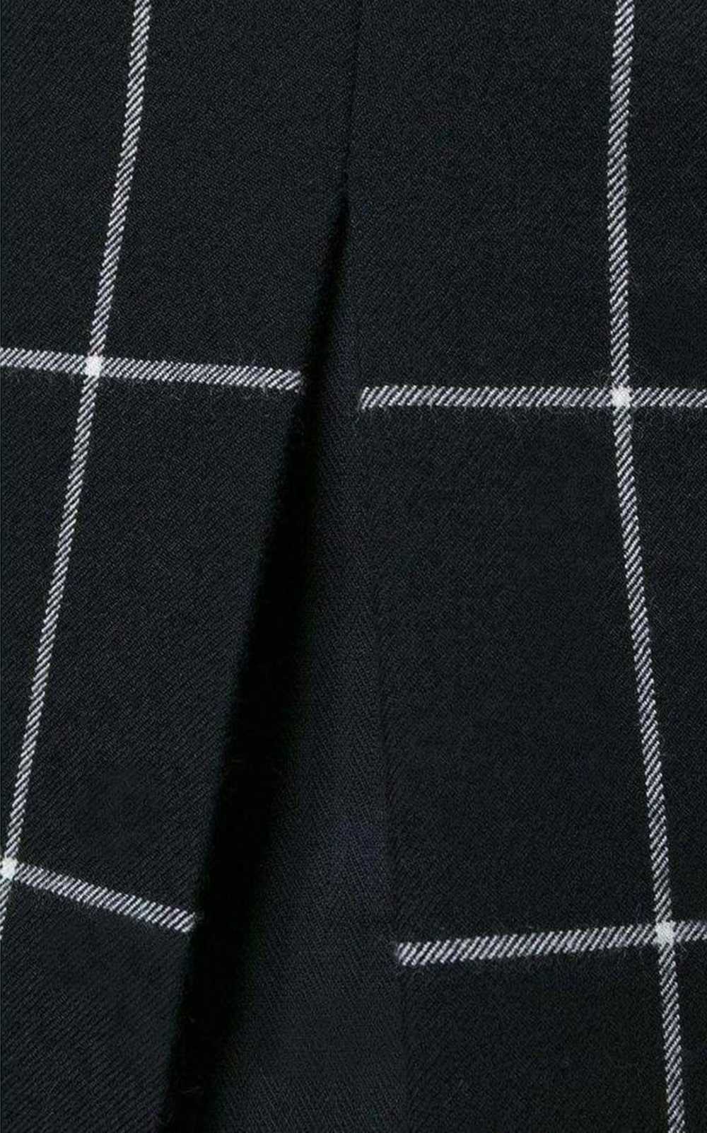 sacai Cotton Twill-Paneled Checked Wool Skirt - image 6