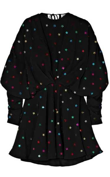 THE ATTICO Gathered Sequin-embellished Crepe De Ch