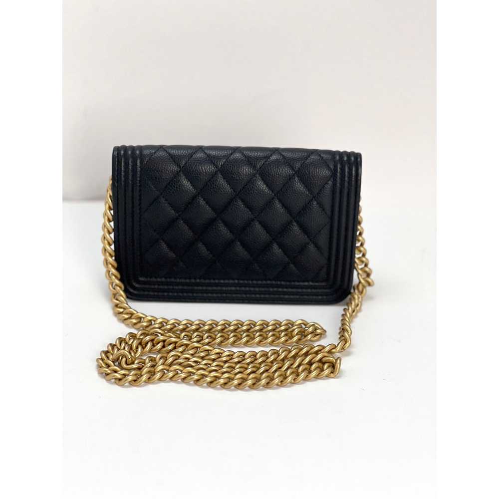Chanel Caviar Quilted Mini Boy Clutch Wallet on a… - image 2