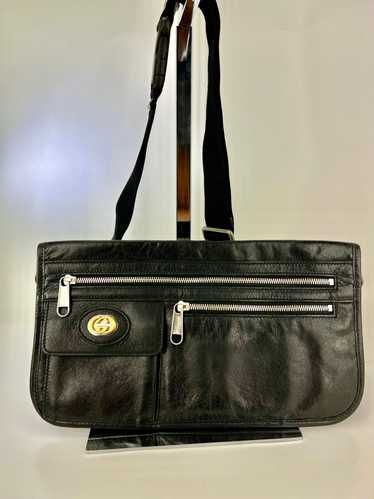 Gucci Messenger Bag Interlocking G Black Leather C