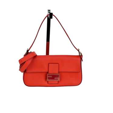 Fendi Vitello Baguette Papavero Shoulder Crossbod… - image 1