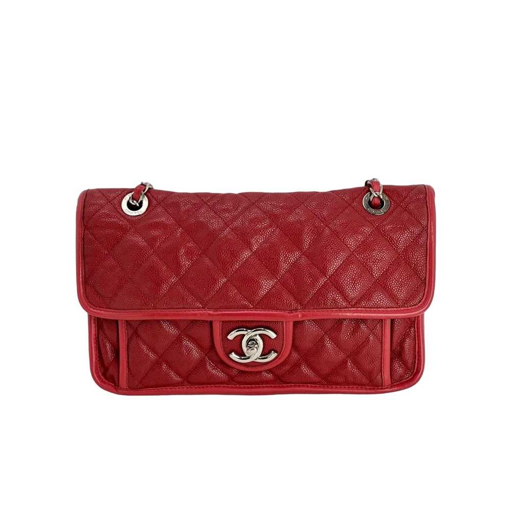 Chanel Caviar Quilted Medium French Riviera Red F… - image 1