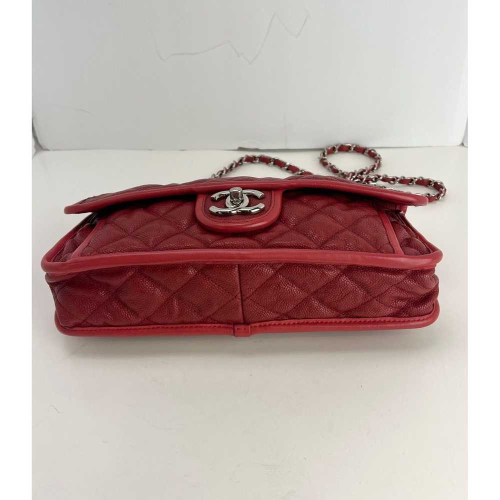 Chanel Caviar Quilted Medium French Riviera Red F… - image 5