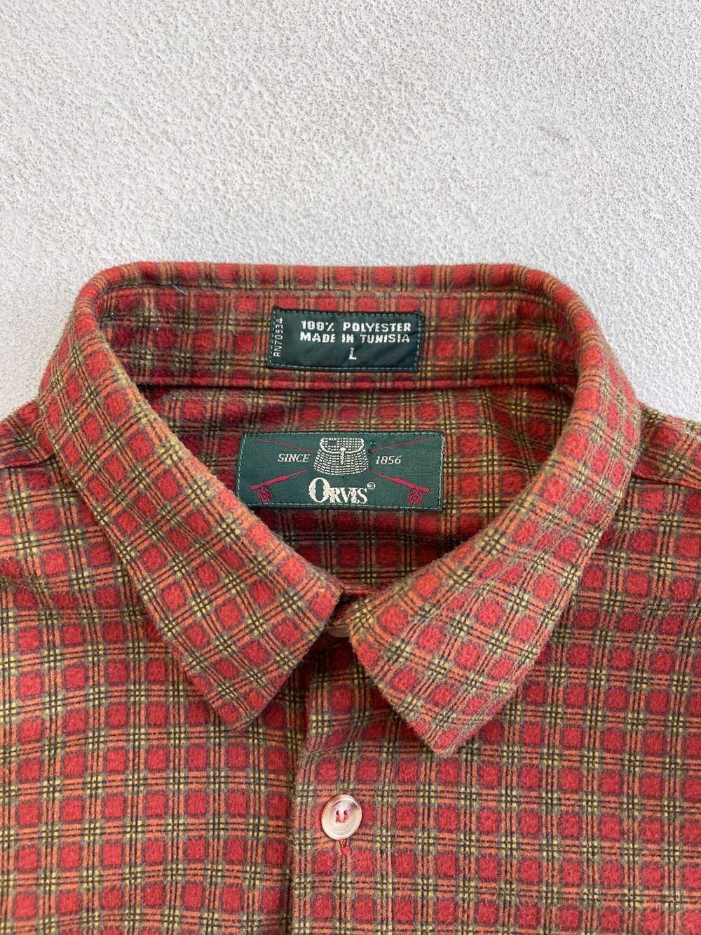 Vintage 1980s Orvis Pocket Flannel Shirt - image 3