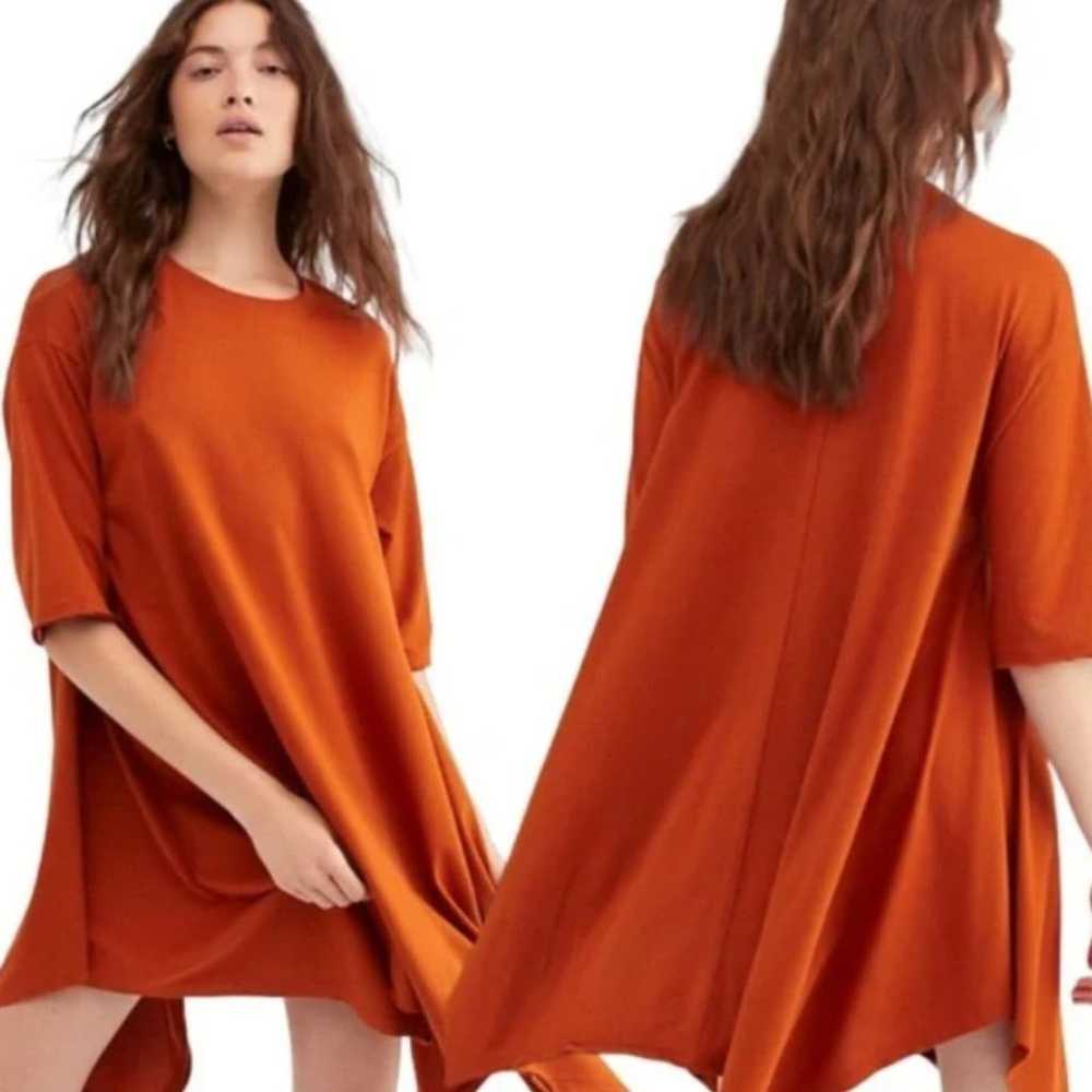 NEW FP Beach Kahana Tunic Free People Rust Dress … - image 1