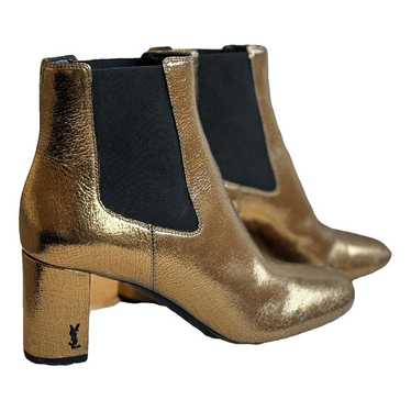 Saint Laurent Lou leather boots