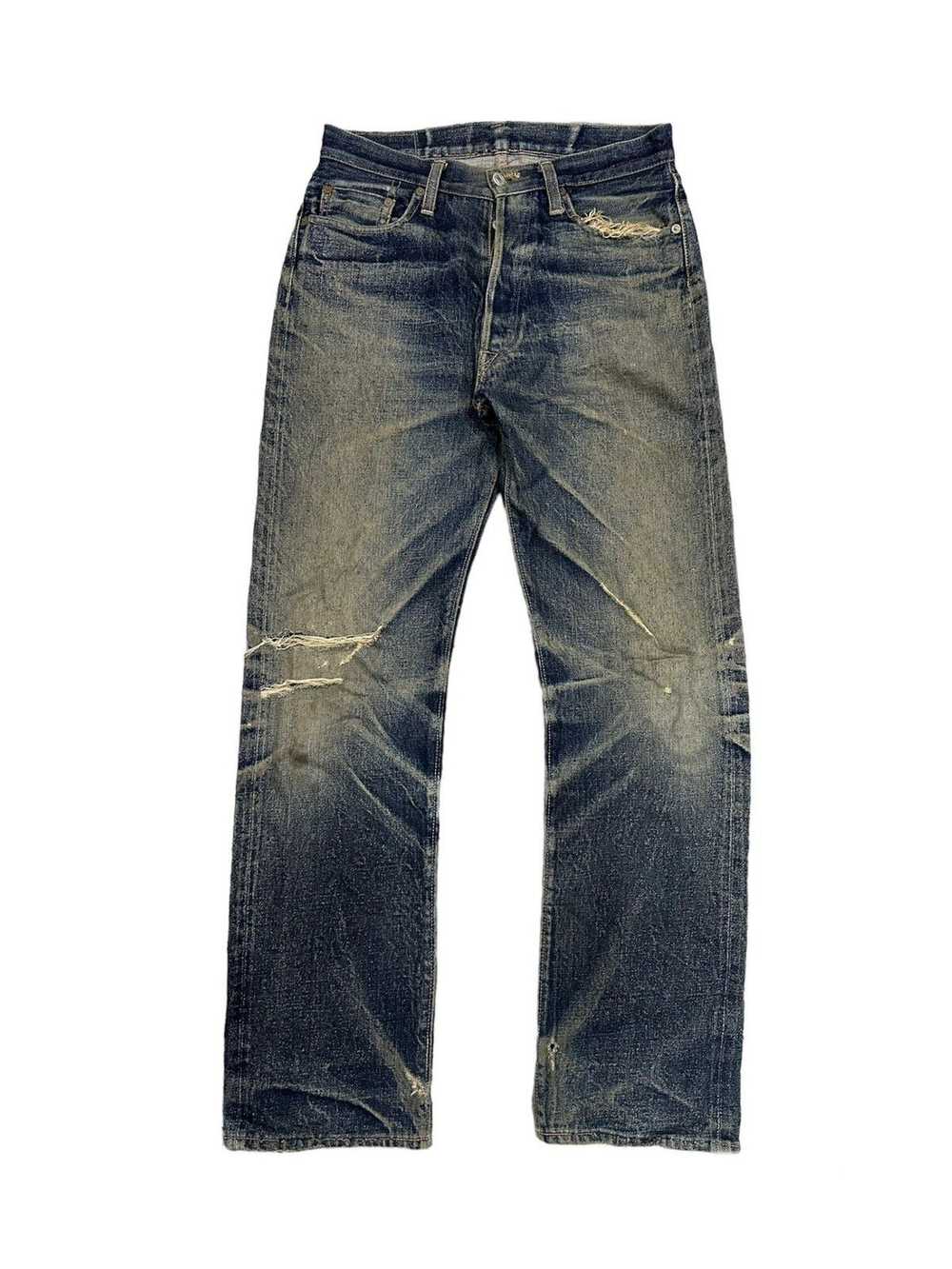 Vintage Denime Faded Honeycomb Selvedge Distressed Je… - Gem