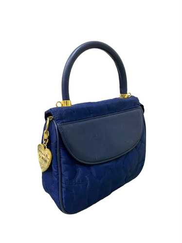 Moschino Vintage Moshino Quilted Blue Love Hand Ca