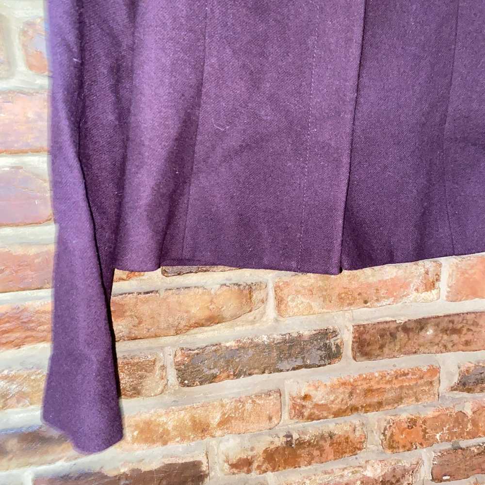 Philippe Adec Philippe Adec 2 Plum Purple Wool Sn… - image 3