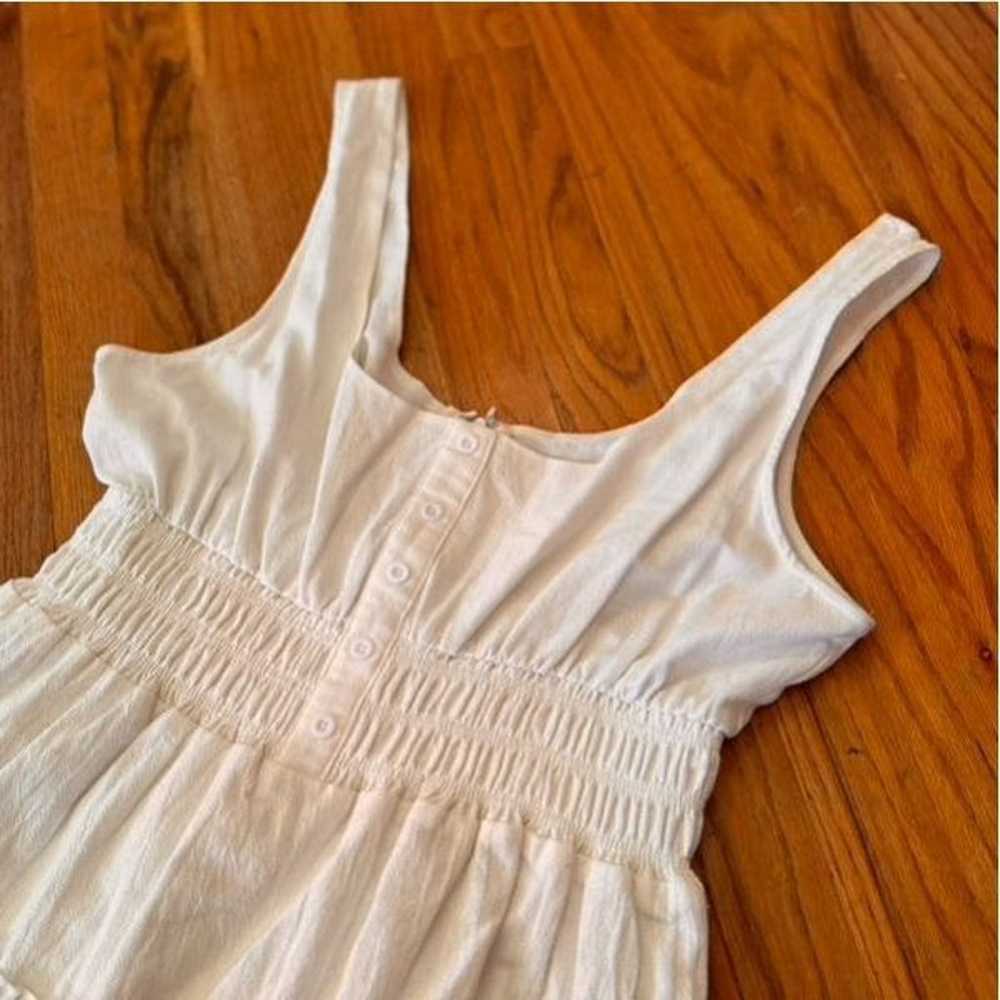 Urban Outfitters UO Hailey White Tiered Smocked D… - image 5
