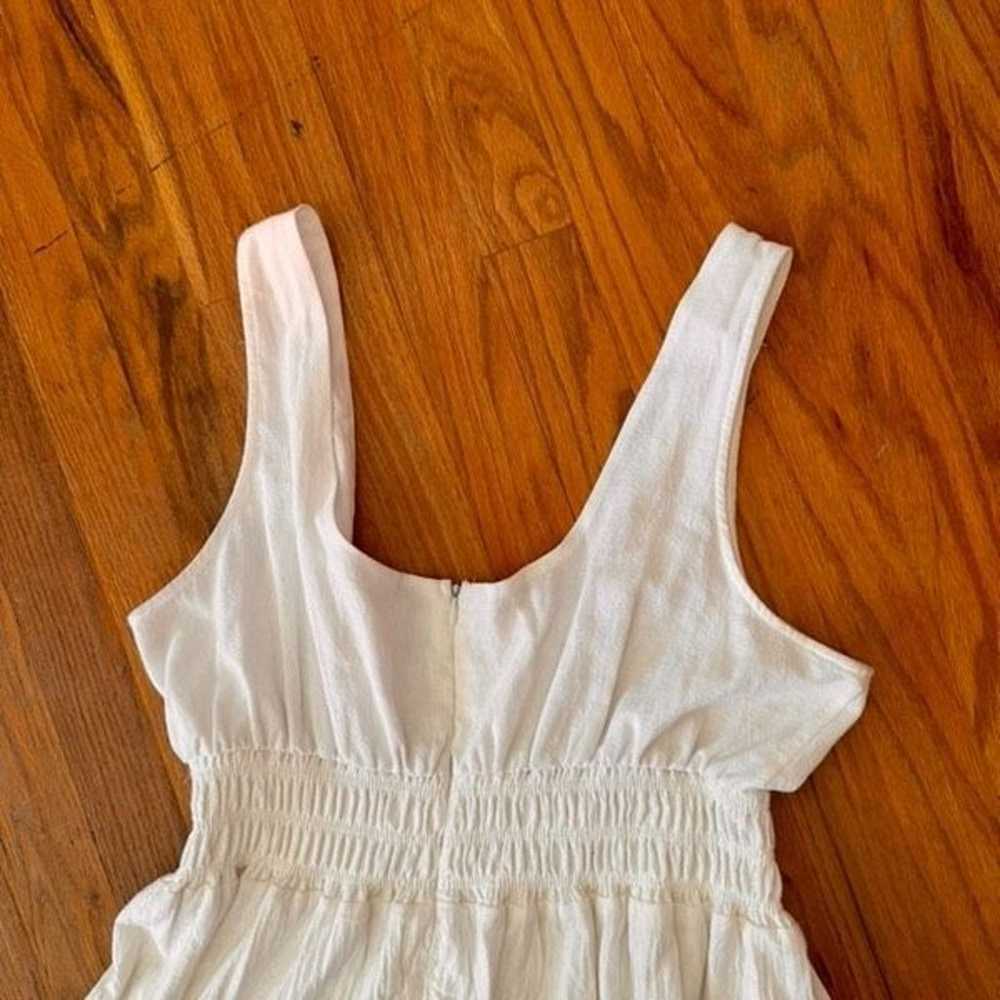 Urban Outfitters UO Hailey White Tiered Smocked D… - image 7