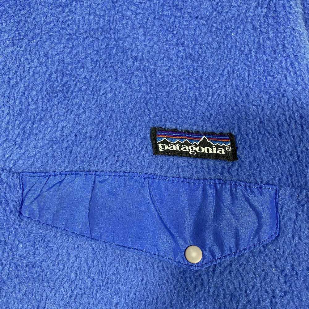 Vintage Patagonia Fleece Half Button M Size Blue … - image 7