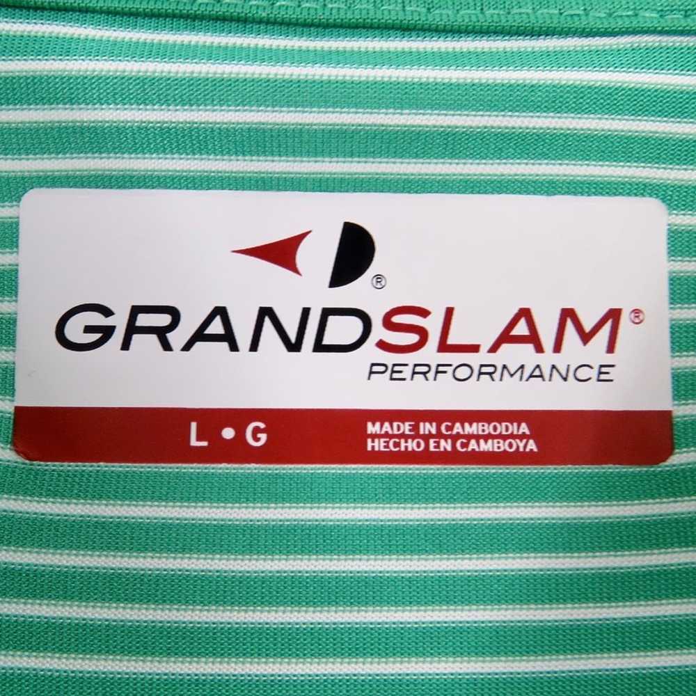 Grand Slam Grand Slam Green & White Striped Golf … - image 5