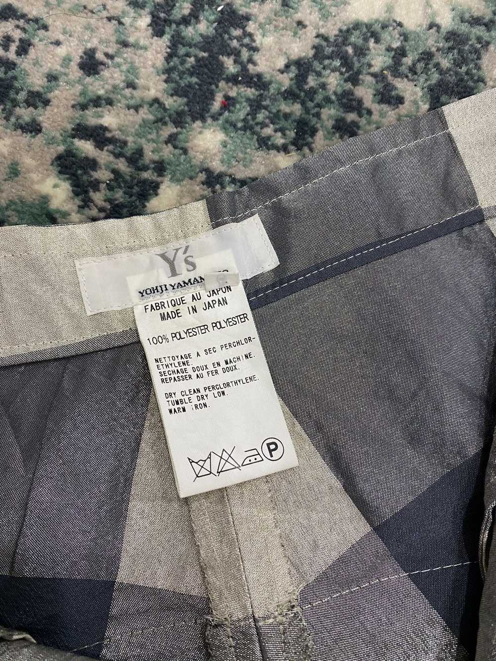 Yohji Yamamoto Plaid Checkered Pant - image 2