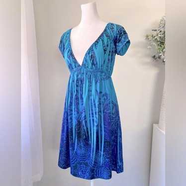 Vintage Y2K Wet Seal Purple & Blue Mini Dress