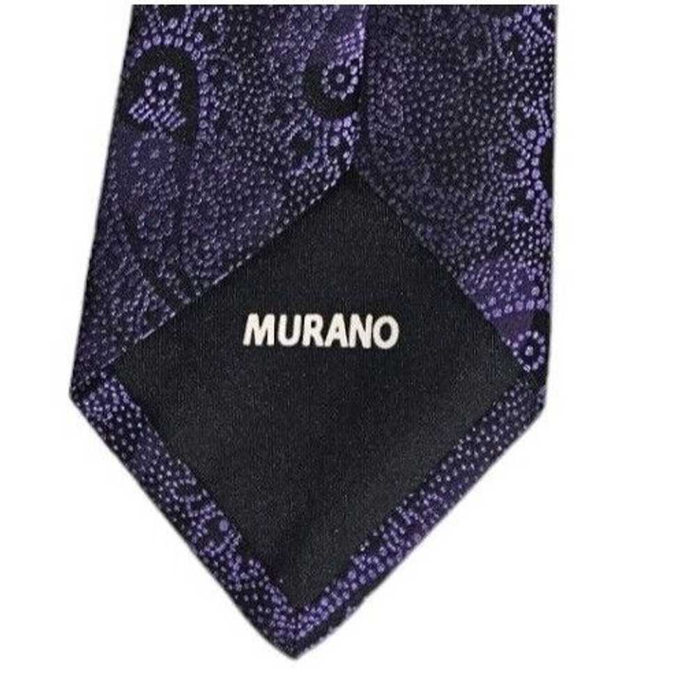 Murano MURANO Paisley Silk Tie USA 60"/ 3.4" EC - image 4