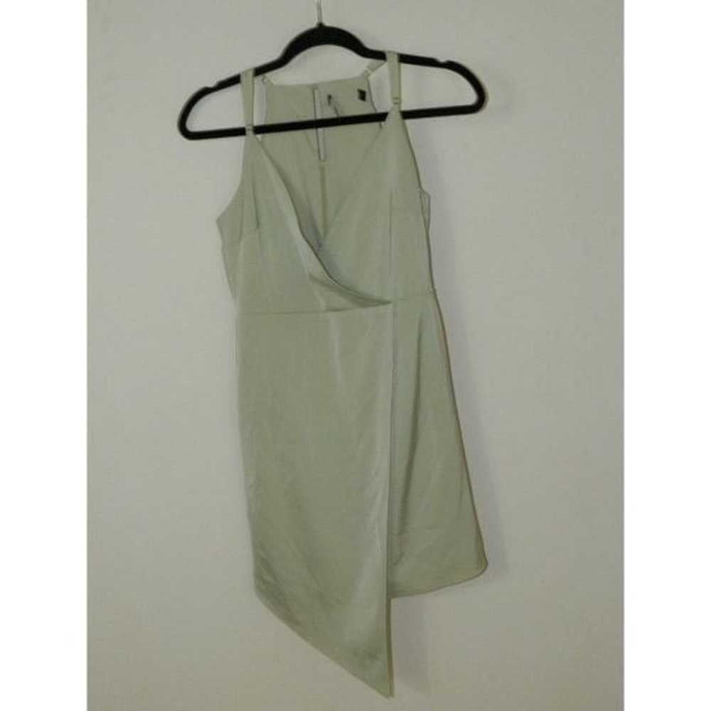 Lulu's Dress Green What a Stunner Sage Green Sati… - image 3