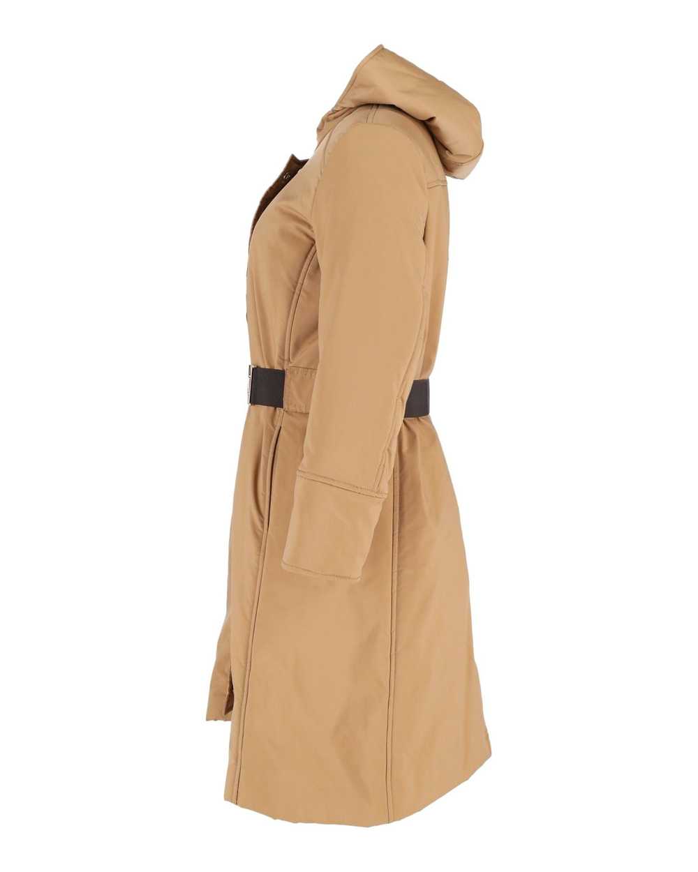 Carolina Herrera Beige Hooded Belted Coat in Luxu… - image 2
